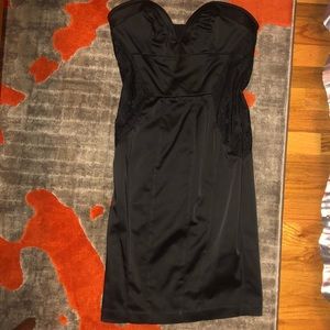 Bebe black strapless dress